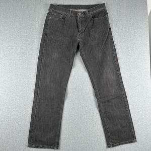 Levi's 559 Jeans Men's 36x33 Black Relaxed‎ Fit Straight Leg Denim Dark Wash Y2K